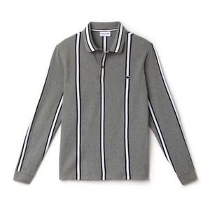 Lacoste long sleeve grey polo NWOT
